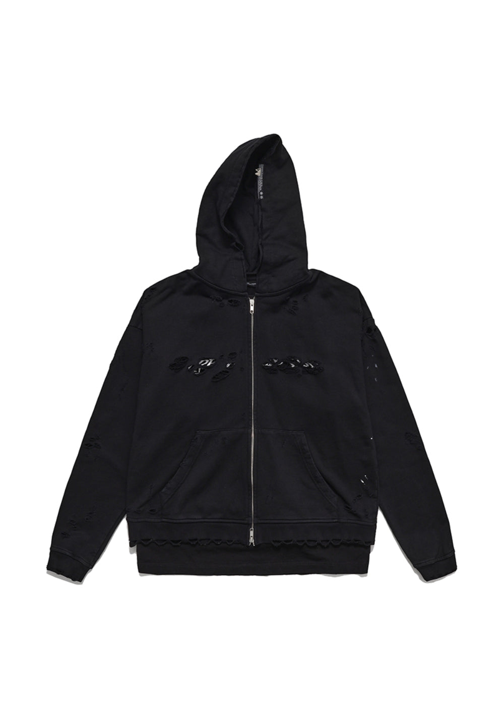 FVVO丨Dirty washed ripped pocket zip-up - PSYLOS 1, FVVO丨Dirty washed ripped pocket zip-up, Hoodie, FREE WORLD ORDER, PSYLOS 1